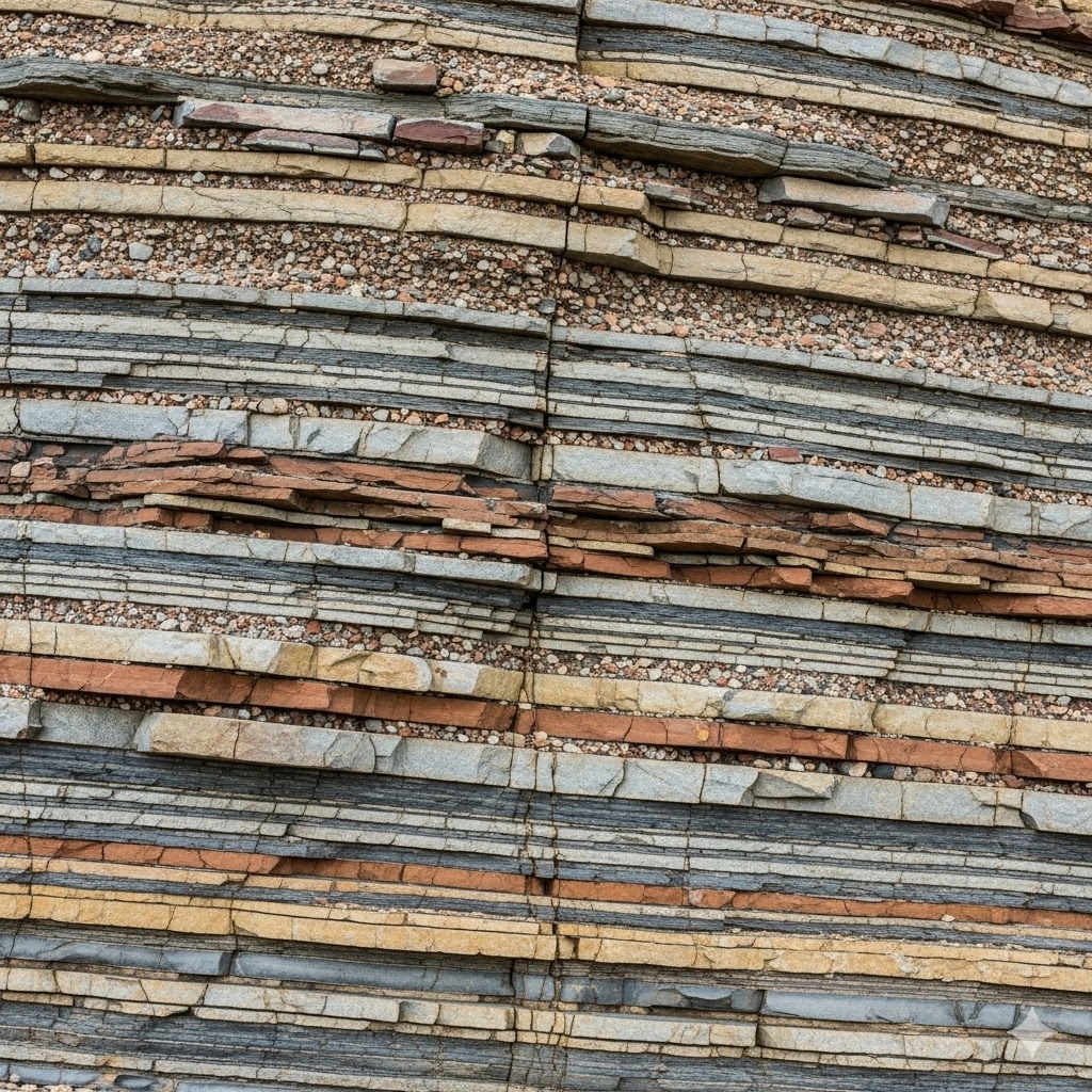 Estratos de Roca Sedimentaria